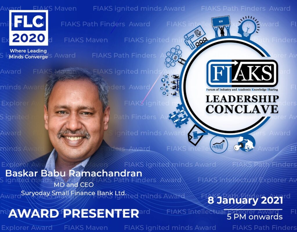 1 Award Presenter Baskar Babu Ramachandran